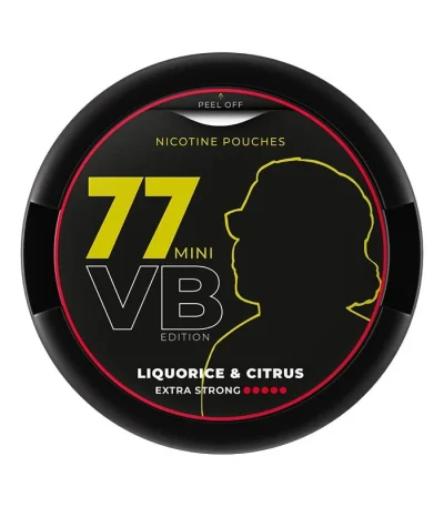 77 VB Edition Mini Liquorice & Citrus Extra Strong