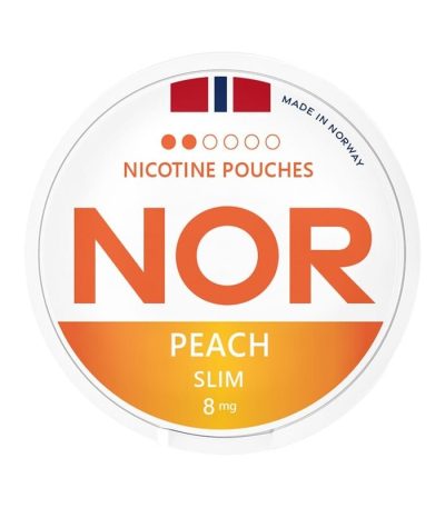 NOR Peach Slim nicotinezakjes kopen online | Bestel bij Snussie