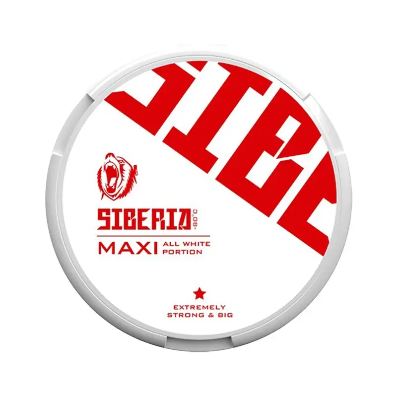 Siberia -80 All White Maxi Nicotine Siberia -80 All White Maxi Nicotine