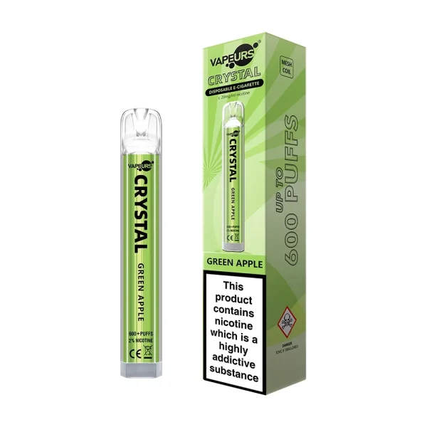Vapeurs Crystal Green Apple 600