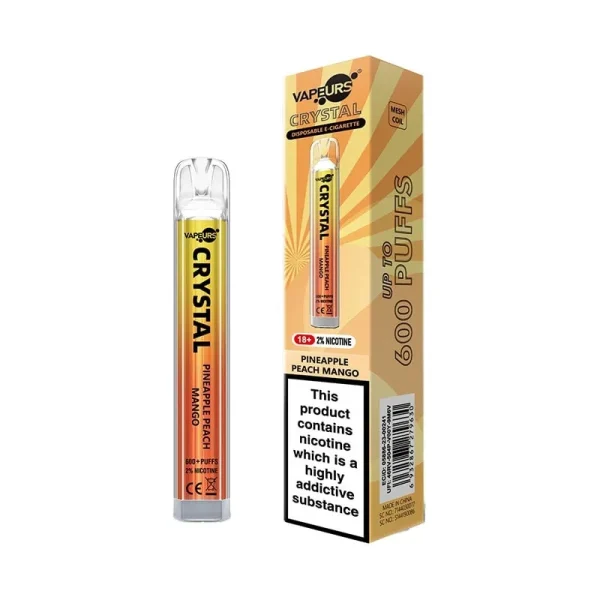 Vapeurs Crystal Pineapple Peach Mango 600