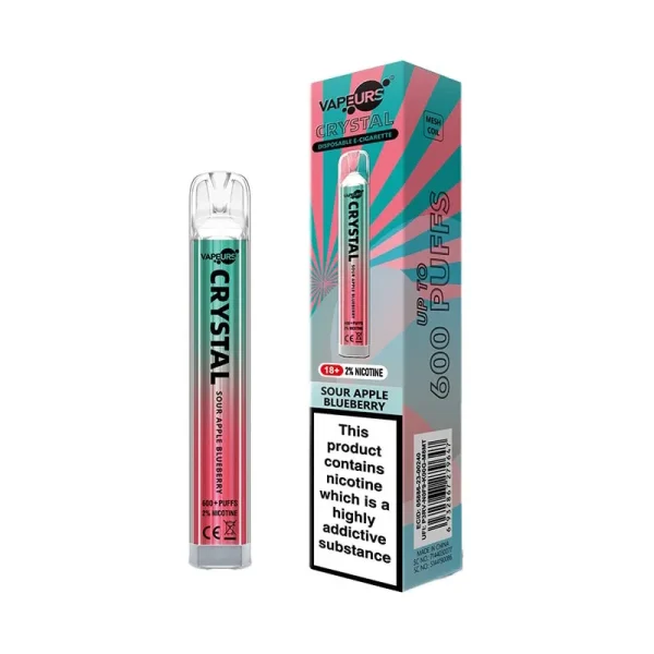 Vapeurs Crystal Sour Apple Blueberry 600